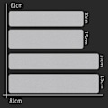 Miniatyrbild 2 av 5: Antislip-trappstegsset, halkfria trappmattor, transparenta, halkfria trappstegsremsor, halkfria mattor, med installationsrulle