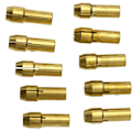 Miniatyrbillede 2 af 3: 10x Collet Chuck Mini til messing roterende værktøjer elektrisk slibemaskine elektrisk boremaskine bitsæt 5mm