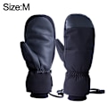 Miniatyrbillede 2 af 5: Sorte handsker Single board skihandsker Fem finger varm touch screen Vandtætte skihandsker