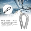Miniatyrbillede 7 af 8: 50 stk. Wire Rope Thimble i rustfrit stål Kabel Rigging Værktøjer til Skibsbygningsindustrien (M3 (3 mm))