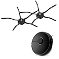 Miniatyrbillede 9 af 10: 2 stk. sidebørste-reservedele til XIAOMI Roborock S6 S5 E35 E2 fejemaskine sort
