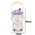 Miniatyrbillede 2 af 5: Kawaii Bjørn Halm Flaske, Søde Vandflasker