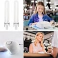 Miniatyrbilde 2 av 5: --4 stk U-formet erstatning 9W 365nm UV-lysrørpære for hjem UV-lampe lys neglkunst DIY