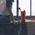 Miniatyrbillede 5 af 5: Rustfrit Protein Shaker Flaske i Rustfrit Stål Holder Varmt/Koldt