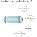 Miniatyrbilde 3 av 5: Pluggklemme, kabelklemme for pluggklemme, kabelpluggmanager