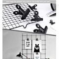 Miniatyrbillede 5 af 7: Sorte metalclips, 20 stk. 2 tommer store hængselpapir