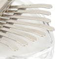 Miniatyrbillede 5 af 8: Hjerteformet Tommelklaver Mini Bærbar Transparent Krystal 8 Taster Kalimba Vedhæng til Begyndere