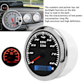 Miniatyrbillede 6 af 8: Pege-tachometer IP67 Vandtæt Støvbestandig Rustfrit Stål Universal til Bil Lastbil Båd 9‑32VDC