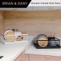 Miniatyrbilde 6 av 8: BRIAN & DANY Oppvaskstativ i rustfritt stål, oppvaskstativ for
