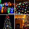 Miniatyrbild 5 av 8: Utomhus solcellslampor, 7 meter, 50 LED-lampor, blomma,