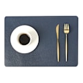 Miniatyrbild 1 av 5: Konstläder Placemats, PU Bordstabletter, Set om 4, Vattentäta,