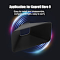 Miniatyrbilde 8 av 8: Objektivdeksel for sportskamera Antirefleks solblender for Gopro9 Hero9 plastmateriale svart
