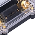 Miniatyrbild 5 av 8: 0/2/4 Gauge AWG Säkringshållare 1 In 1 Ut Inline ANL Block med 100A Säkring för Bil Båt Ljud
