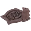 Miniatyrbild 8 av 8: Uggleformad Hantverksmässig Keramisk Rökelsebrännare, Lättviktigt Hälsosamt Material Backflow Design för Hem Aromaterapi Dekoration, Utsökt Hantverk Uggla