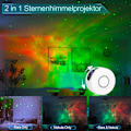 Miniatyrbilde 3 av 6: LED nattlys projektor, 2 i 1 stjernehimmel nattlys med fjern