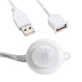 Miniatyrbild 3 av 7: Tålig plastdesign, Mini PIR-rörelsesensor för LED-strip ljusströmbrytare, Infraröd rörelsedetektor med automatisk fördröjning och justerbar tidsinställning