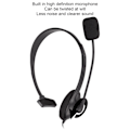 Miniatyrbillede 8 af 8: S480 Telefon Headset 3,5 mm Stik Støjreduktion Justerbar Enkelt Øre Kundeservice Headset til Computere Sort