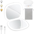 Miniatyrbild 2 av 5: Mjukt Ljus LED Sminkspegel, Förstoringsspegel med 1X & 10X Förstoring för Exakt Sminkapplicering