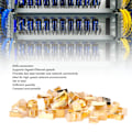 Miniatyrbilde 6 av 8: 100 stk RJ45 CAT6e Pass Through-kontakter Ren kobber Skjermet Plug and Play 8P8C Ethernet-kabel Krympeender Gullbelagt