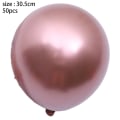 Miniatyrbilde 2 av 5: Krom metallballonger 50 stk 12 tommer tykke lateksballonger for