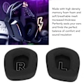 Miniatyrbilde 6 av 8: Øreputer Profesjonell Lyd Isolasjon Headset Øreputer Erstatning med Myk Pustende Mesh for G733 Headset Svart