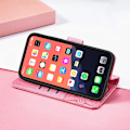 Miniatyrbillede 3 af 5: PU Læder Stativ Kortholder Strap Flip Cover til iPhone 14