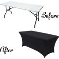 Miniatyrbilde 2 av 7: ABCCANOPY Spandex Duks for 4 fot Rektangulært Heimebord
