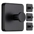 4-pack - Self-adhesive hooks/towel hooks - Hanger black black