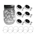 Miniatyrbild 1 av 5: 6-pack LED-strängljuslock, 6 hängare (burkar ingår ej),