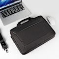 Miniatyrbild 5 av 6: Laptopväska Datorväska Bärbar axelrem portfölj - Svart