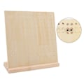 Miniatyrbilde 1 av 8: Ørepyntpinne Display Pegboard Stor Kapasitet Holdbar Tre Smykker Display Ørepynt Display Board for Ørepynt Smykker 66 Par