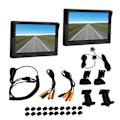Miniatyrbild 2 av 8: Sidokamera DC12V‑24V 5 tum TFT LCD Backkamera System Kit Horisontell 87° Vertikal 62° IP67 Vattentät för Bil Buss Lastbil