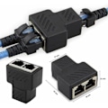 Miniatyrbillede 2 af 5: 2 stk. RJ45 LAN-kabelsplitteradapter til forlænger Y