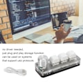 Miniatyrbild 7 av 8: Mini 3-knappars mekaniskt vitt speltangentbord Programmerbart enhands för kontorsspel musik industriell kontroll