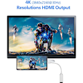 Miniatyrbilde 6 av 8: USB C til HDMI-adapter, adapter med video- og lydutgang