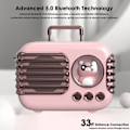 Miniatyrbild 5 av 5: Trådlös Bluetooth söt mini bärbar högtalare med TWS-parning, högt ljud