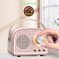 Miniatyrbild 4 av 5: Retro Bluetooth-högtalare, trådlös vintage-högtalare, utomhus