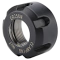 Miniatyrbilde 2 av 2: 1 stk ER25UM dynamisk balanseringsmutter Metallklemme Mutter Chuck Holder Dreiebenk (Svart M32 * 1,5 forlenget)