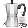 Miniatyrbild 1 av 5: Klassisk espressobryggare för spishäll, klassisk italiensk stil 3 koppar espresso