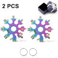Miniatyrbild 1 av 8: Snowflake Multi Tool, Snowboarding Skruvmejsel Kompakt Snowflake Multicolor