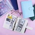 Miniatyrbilde 5 av 7: A6 PU Lær Notatbok Binder Påfyllbar 6 Ring Binder for A6