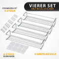 Miniatyrbild 2 av 7: Deco haus kryddhyllor i metall - 2-pack - För kryddor,