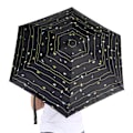 Miniatyrbillede 1 af 2: Bærbar Mini Lomme 5 Foldbar Parasol Anti-UV Solparasoller Regnparasol (Sort)