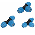 Pikkukuva 1 / 5: 20mm puutarhaletkun liitin PE T-liitin ulkohalkaisija 20mm