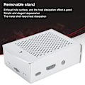 Miniatyrbillede 4 af 5: Aluminiumlegeringsskal til Raspberry Pi 3 b 2B bundkort kølebeskyttelsesboks sølv