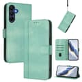 Samsung Galaxy A17 5G Retro Leather Case with Line Stitching {AZC} Mintgrön