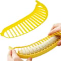 Banana Slicer, Practical Kitchen Tool, Plastic Fruit Peeler and Chopper for Salad (2 Pcs)[TT]