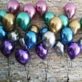 Miniatyrbilde 5 av 5: Krom metallballonger 50 stk 12 tommer tykke lateksballonger for