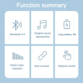 Miniatyrbilde 8 av 8: Bluetooth-hodetelefoner over øret, trådløse hodetelefoner V5.0, myke