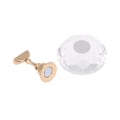 Miniatyrbillede 5 af 5: Magnetisk negletip øvelsesstand base legering holder neglekunst display stand hvid diamant krystal
